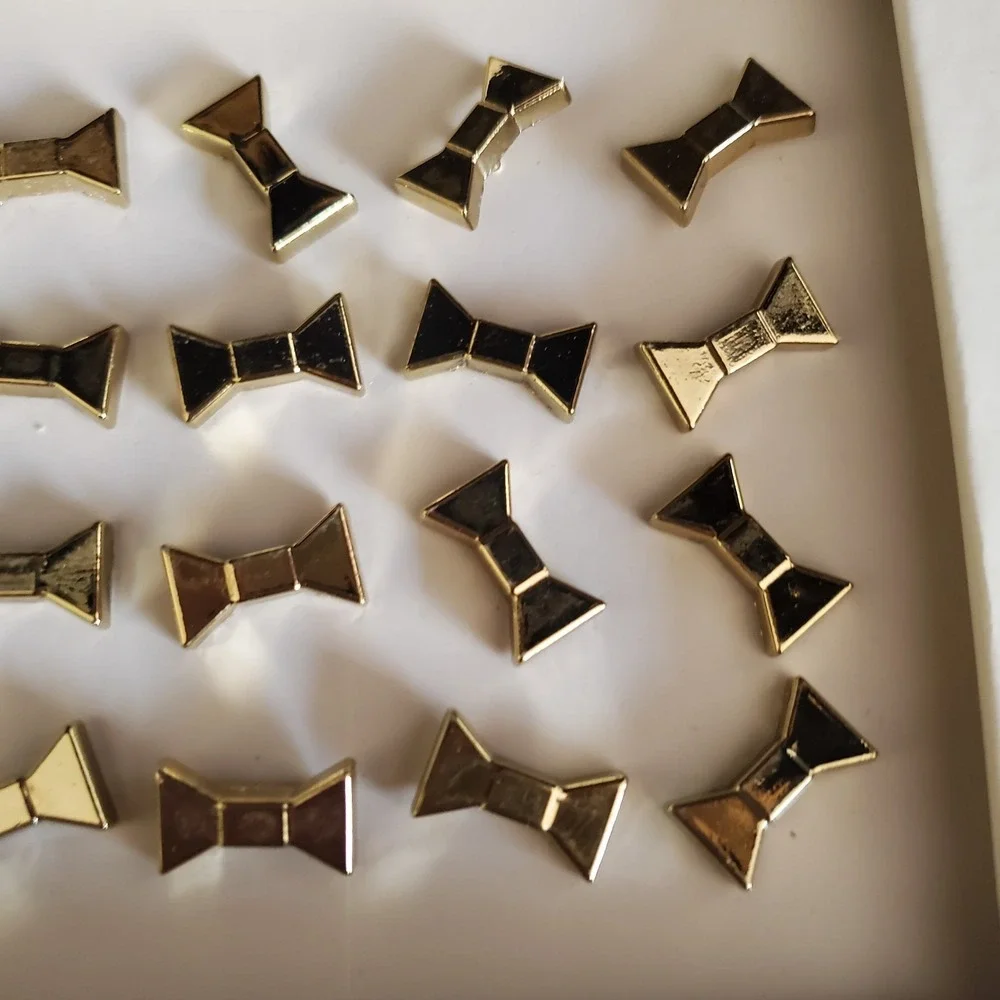 Kate Spade New‎ York Push Pins Set /22 Gold Classic Bow Design IOB
